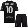 Maglia A.C. Milan Rafael Leao 10 Bambino Quarta Divisa 2023-24 Nera